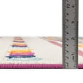 thumbnail image 4 of Unique Loom Aruba Outdoor Collection Area Rug - Savaneta (7' x 10' Rectangle Pink/Ivory), 4 of 7