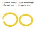 thumbnail image 4 of Unique Bargains 1.4' OD 1.1' ID Loose Leaf Rings Binder Ring Plastic for Book DIY Scrapbook Notebook, Yellow 50 Pack, 4 of 5