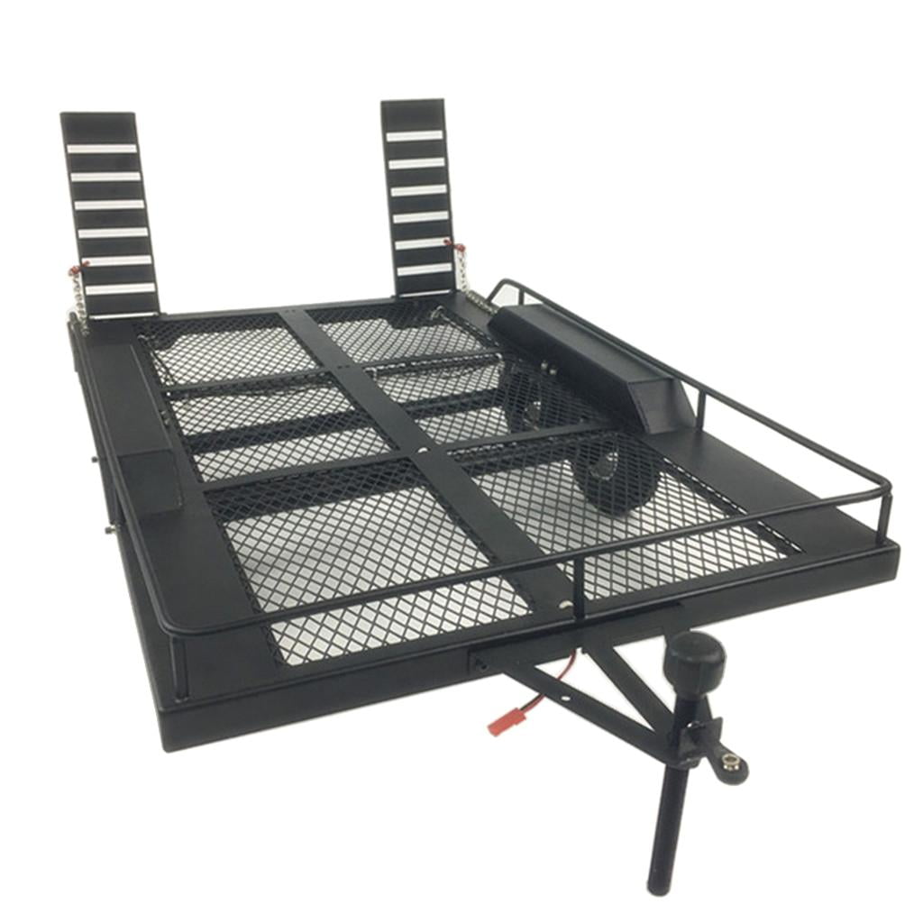 LeeQinersw 1/10th RC Climbing Car Truck Model Heavy Duty Trailer Metal For Axial SCX10