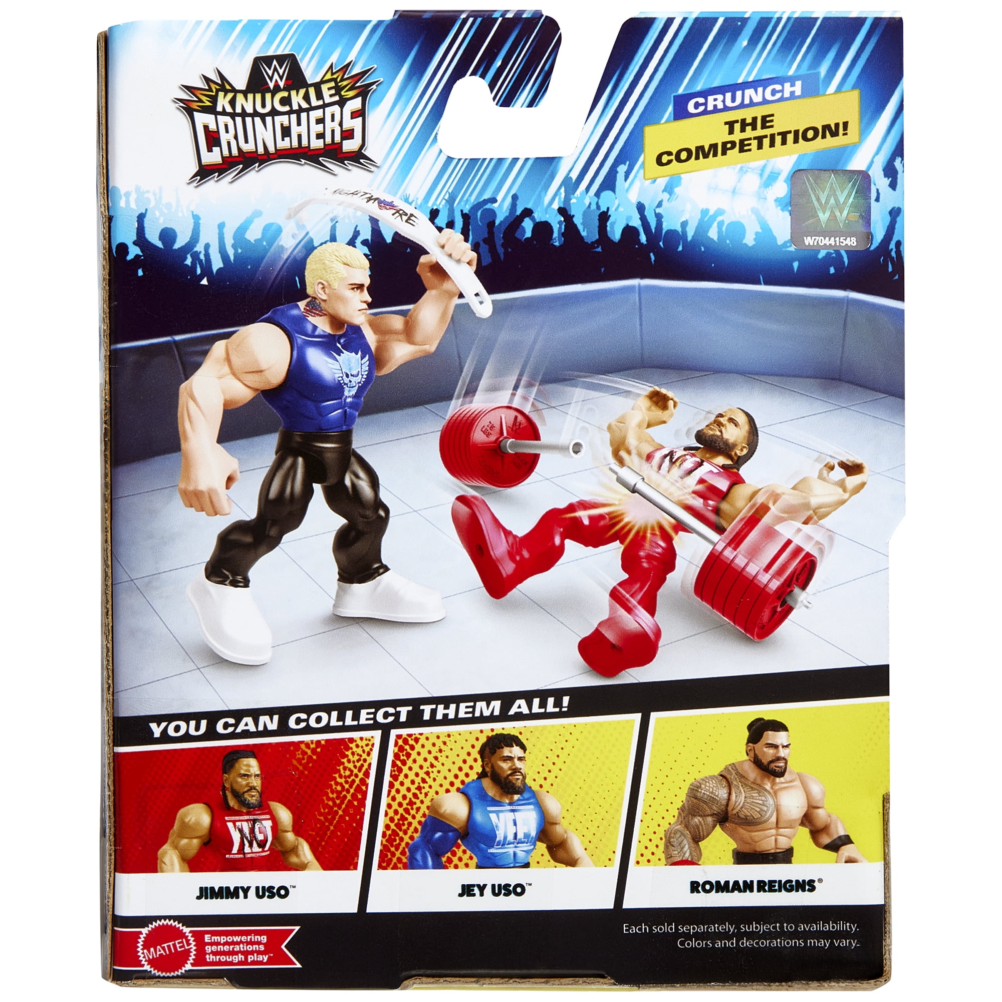 Cody Rhodes (Blue Shirt) - WWE Knuckle Crunchers 5 Mattel WWE Toy Wrestling Action Figure