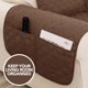 thumbnail image 5 of Deconovo Funda de sofá resistente al agua, 1 unidad, color marrón café, 53 cm de ancho x 190 cm de largo, funda protectora para muebles, ideal para mascotas y niños., 5 of 7