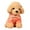 G, variant on Puppy Toy Doll, Teddy Dog Toy, Soft Plush Rag Doll for Kids, Cute Simulation Trumpet Design, 7.87 Inch Size, Super Soft Brown Fabric, Hand Washable, Comfortable and Odorless Plush Companion