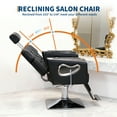 thumbnail image 3 of QinaQin Chaise de Barbier Inclinable Hydraulique - Chaise Longue de Salon en Cuir Pu avec Coussin en Mousse Haute Densité - Hauteur Réglable, Rotation à 360°, Appuie-Tête et Repose-Pieds Réglables, 3 of 8