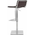 thumbnail image 3 of SAFAVIEH Mitchell Regenerated Leather Bar Stool, Gas Lift, 38.5", 3 of 3