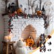 thumbnail image 1 of Decoraciones de Halloween, adornos de Halloween, simulación de hojas de rosa negra de ratán, arreglo de decoración para el hogar de Halloween, hojas de rosa artificiales de ratán, hojas de rosa de plá, 1 of 6