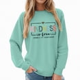 thumbnail image 2 of Godom Womens Sweatshirt Crewneck Long Sleeve Shirts Loose Fit Letter Print Tops Fall Fashion, 2 of 7