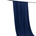 thumbnail image 5 of Efavormart Navy Blue 4-Way Stretch Spandex Drapery Panel with Rod Pockets, Photography Backdrop Curtain - 5ftx10ft, 5 of 6