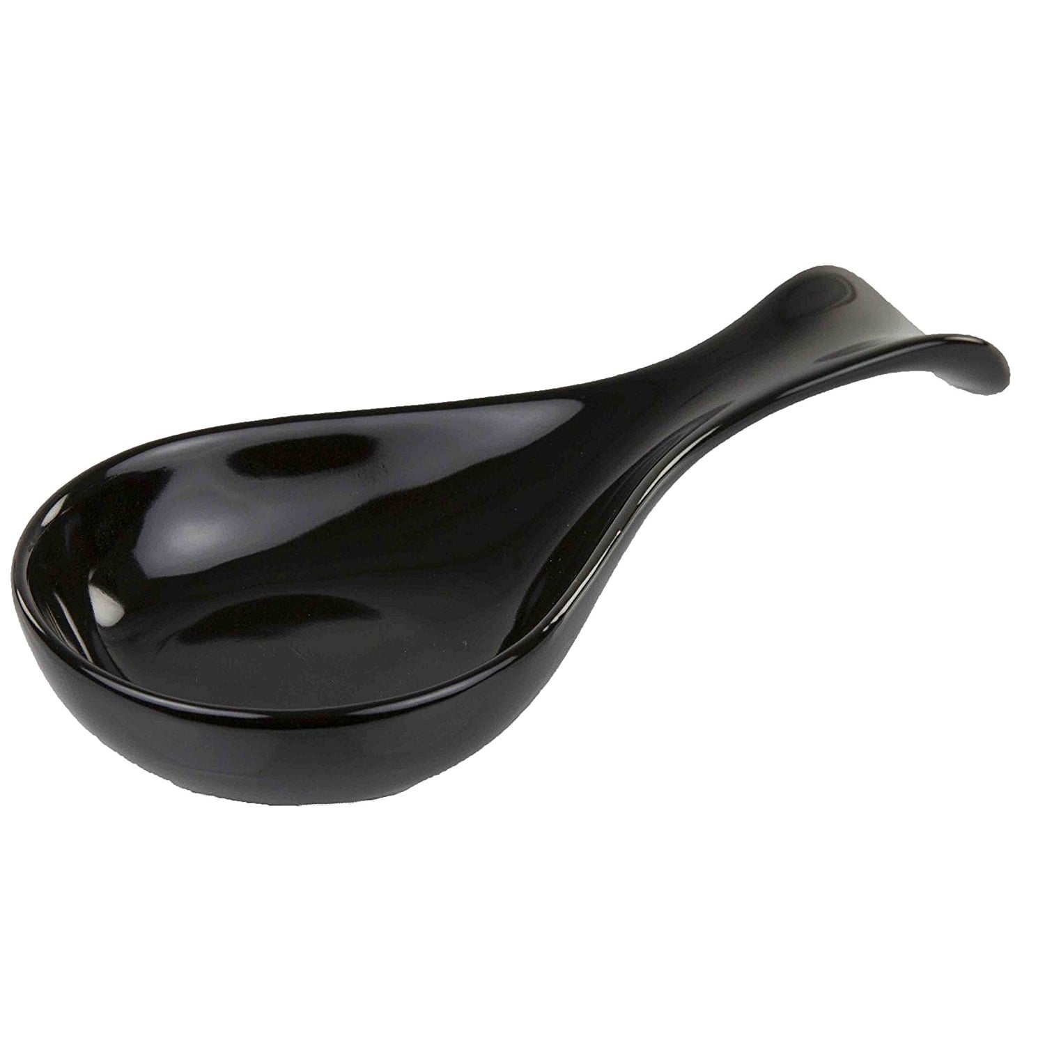 Black Oggi 5429.3 Ceramic Spoon Rest