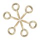 thumbnail image 2 of Ganchos de ojo de tornillo pequeños Uxcell de 1.1" con tornillos autorroscantes de acero al carbono tono dorado 25 piezas, 2 of 6
