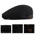 thumbnail image 6 of Mosey Men Beret Cap Casual Hollow Mesh Soft Flexible Design, 6 of 6