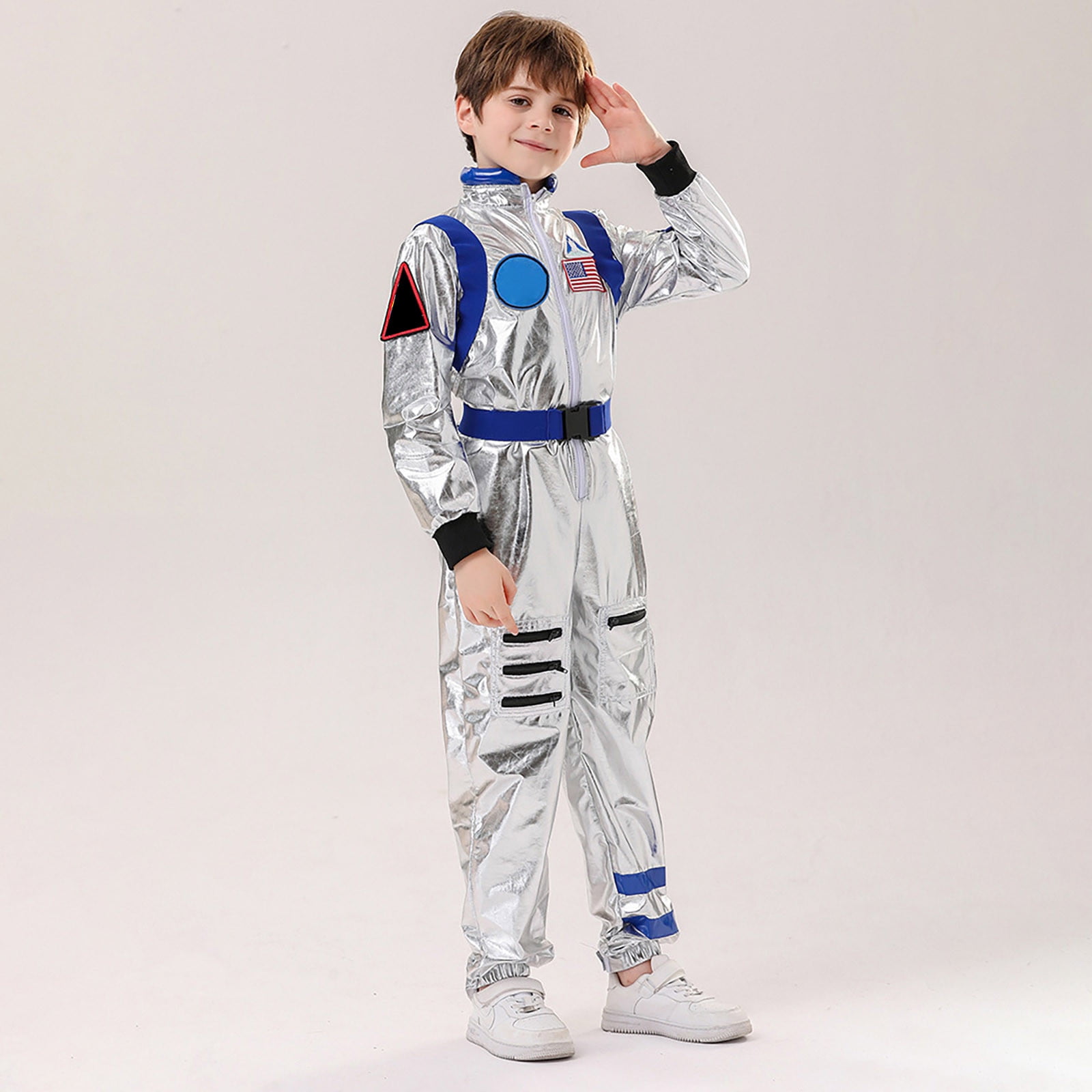 RMGVDSD Kids Astronaut Outfit for Boys Girls Space Jumpsuit Astronaut Carnival Onesie Performance Clothes Boys Jumpsuit Cute Infant Set