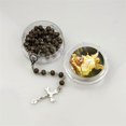 thumbnail image 5 of Crosses Pendant Scented Rosary Braided Wood Beads Chain Necklace with Gift Box Religious Jewelry for Catholic Devotional brown, 5 of 5