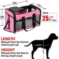 thumbnail image 3 of Soft Sided Cat/Dog Carrier,Collapsible Pets Travel Carriers for Pet/Puppy with Shoulder Strap & Removable Mat,Mesh Top Load Small Dogs/Cats Carry Bag Up to 25 Lbs（Pink,L）, 3 of 14