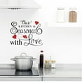 thumbnail image 4 of 1 Sheet Black PVC Wall Stickers Kitchen Vinyl Wall Decor Inspirational Quotes Wall Decals Removeable Wall Decor for Home Kitchen Decoration 23x15in, 4 of 9