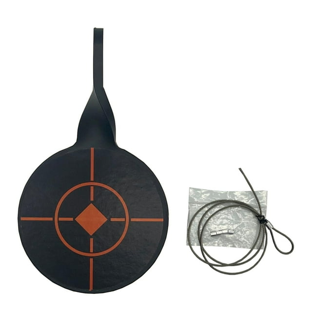 Spinners Target de Aire forma forma forma Pellet Target Plate Diámetro 8cm, Objetivo de Tiro de Metal para Entrenamiento de Práctica Accs