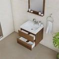 thumbnail image 7 of Alya Bath Paterno 24" Modern Wood Wall Mounted Bathroom Vanity in Rosewood Brown, 7 of 7