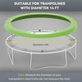 thumbnail image 4 of Soozier Coussin de Ressort pour Trampoline 14 Pi, Imperméable, Vert, 4 of 10