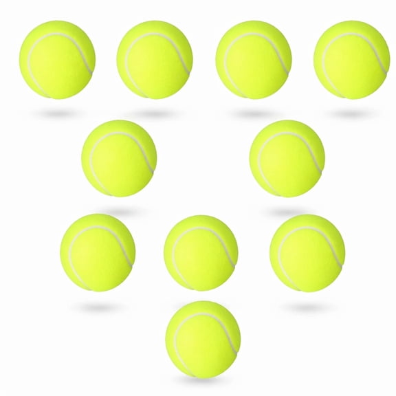 Stcellnmex 10 Pack Yellow 2.5 Inch Pressure Training Tennis Balls For Sports Practice And Pet Play