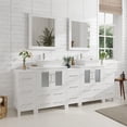 thumbnail image 3 of Vanity Art 84" Double Sink Bathroom Vanity Set with Engineered Marble Top and Free Mirrors, 3 of 9