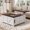 White, variant on JIOABL Farmhouse Lift Top Coffee Table with Charging Station and Hidden Storage, Square Center Table for Living Room, Brown