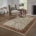 thumbnail image 2 of Oriental Weavers Aberdeen Area Rug - 144D1 - 9'10" x 12'10" - in Ivory/ Red - Vintage Inspired, Stain Resistant, Family and Pet Friendly , Family, Dining, Living Room Rug, 2 of 10