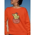 thumbnail image 2 of Cute Cactus Buddy Sweatshirt Women -Smartprints Designs, Female Medium, 2 of 4