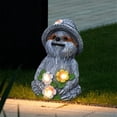 thumbnail image 3 of Estatua de Perezoso con Energía Solar, Decoración de Jardín, Luz LED, Escultura de Animal de Resina, Figura Decorativa para Patio Al Aire Libre, 3 of 5