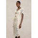 thumbnail image 3 of Vestido Bellabarnetten Maisie con cuello en V y mangas cortas a media pierna de encaje, 3 of 6