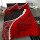 thumbnail image 2 of Juego de cama Paua Shell Maori Silver Fern, Rojo, 2 of 6