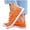 Orange, variant on Womens Canvas Sneaker Low Top Lace-up Tennis Shoes Trendy Comfortable Non Slip Walking Shoes
