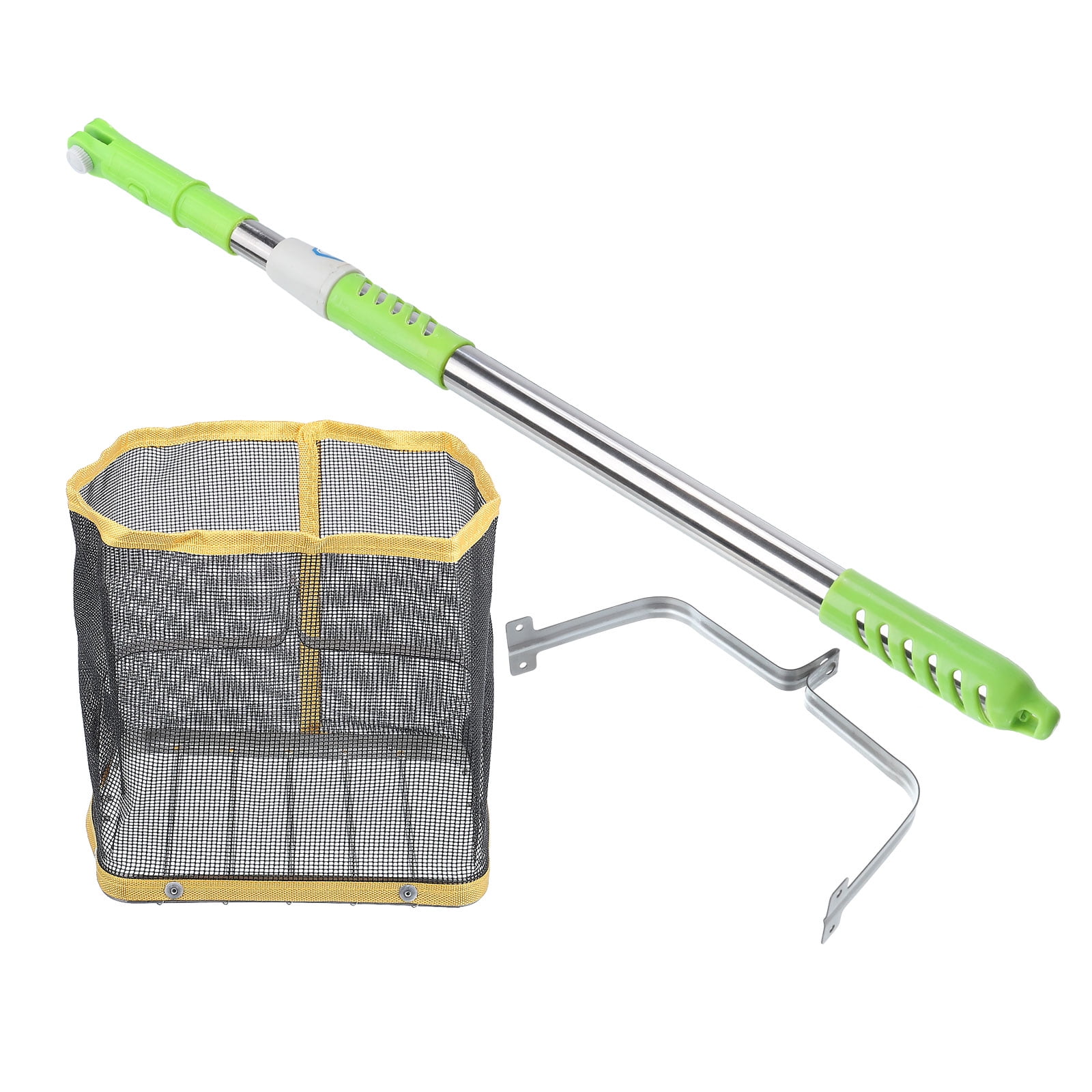 Uxcell Portable Stainless Steel Telescopic Ping Pong Table Tennis Ball Picker Collector, Yellow
