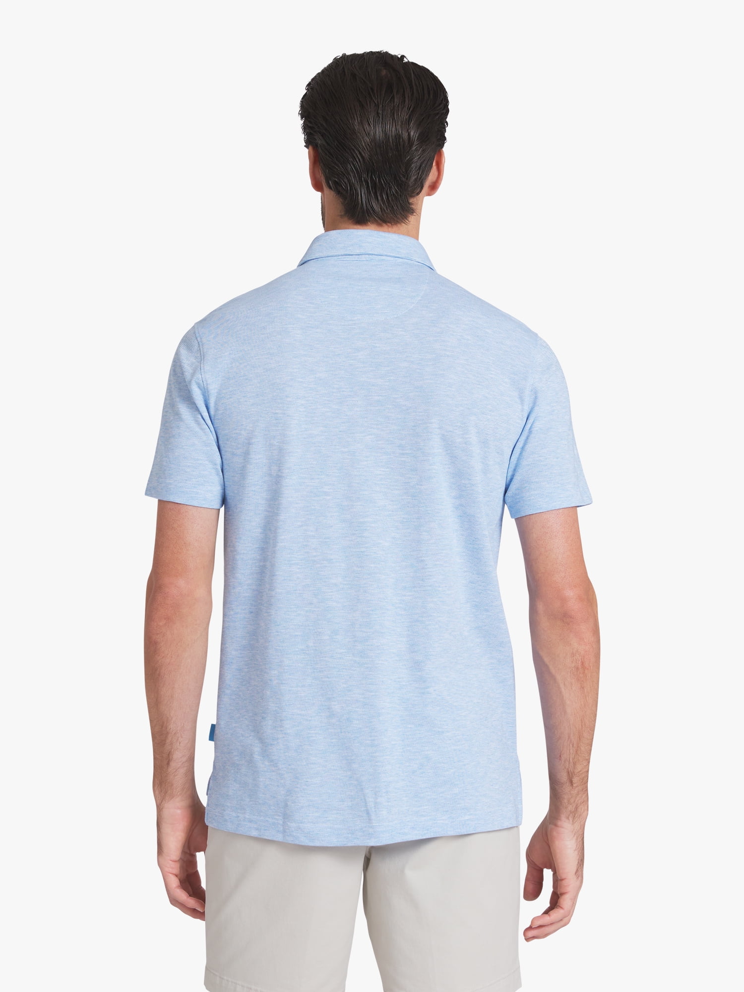 Chaps Men's and Big Men's Harbor Side Slub Short Sleeve Polo Shirt, Sizes S-3XL