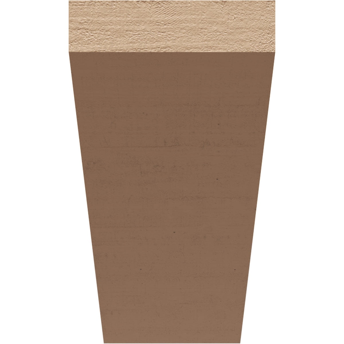 3"W x 9"D x 6"H Classic Concord Rough Cedar Woodgrain TimberThane Corbel, Primed Tan