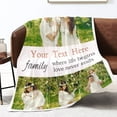 thumbnail image 3 of AISENIN Christmas Blanket Gifts Dad Baby Mom Girls Custom Blankets with Photos and Text Multiple Colors Sizes Soft Flannel Personalized Customized Family Blankets, 3 of 5
