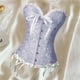 thumbnail image 3 of Mujeres Corset Encaje Deshuesado Overbust Gothic cinturo para Navidad y fiestas - Baoblaze Corsé con ribete de encaje floral, 3 of 8