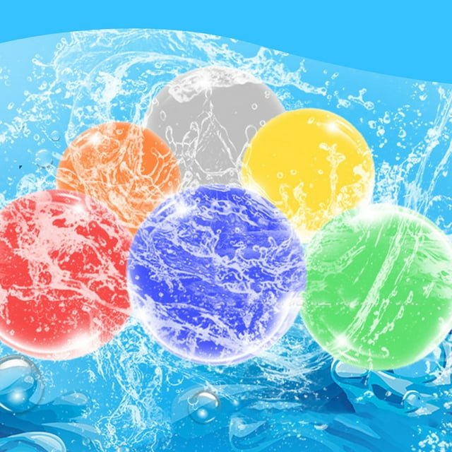 Boule d'Eau Réutilisable en Silicone, Ballons d'Eau Réutilisables Écologiques Auto-Adhésifs Rechargeables Doux pour Enfants pour les Activités Extérieures d'Été