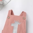 thumbnail image 5 of FYMNSI Newborn Baby Boy Girl Clothes Sleeveless Romper Bodysuit Crossback Strap Jumpsuit Overall Shorts One Piece Outfit 12-18 Months Pink, 5 of 9