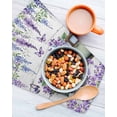 thumbnail image 3 of Purple Flowers Kitchen Dish Towels for Drying Dishes Set of 3, Weeping Spring Floral Truck Butterfly Wooden Waffle Weave Microfiber Hand Tea Bathroom Towels Quick Dry & Absorbent Towel 12x12, 3 of 7