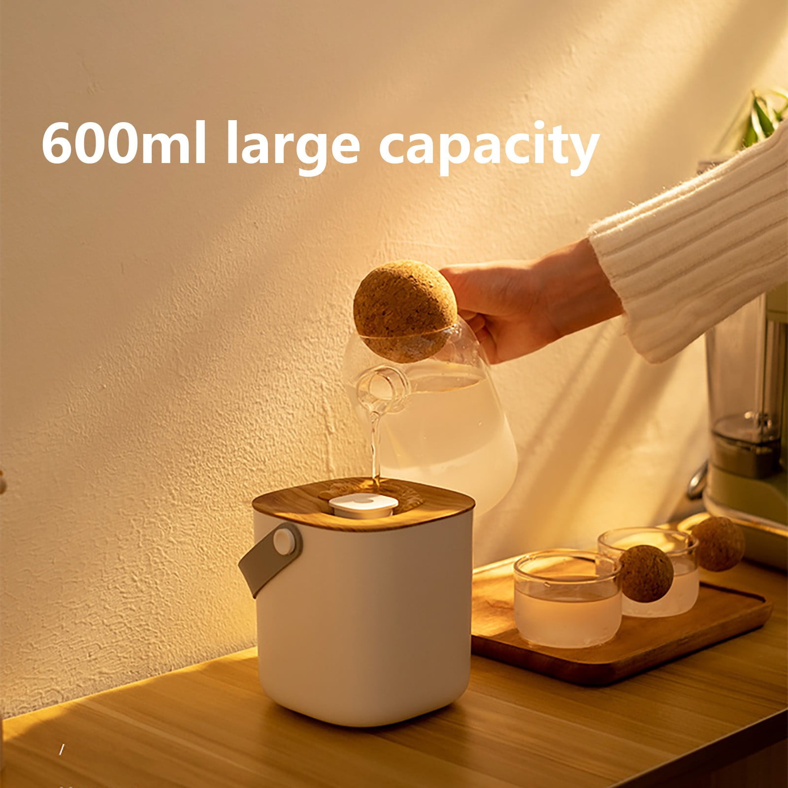 BOBOMOTI Humidifier for Room Baby Quiet Cool Mist Air Humidifier Essential Oil Diffuser Clearance