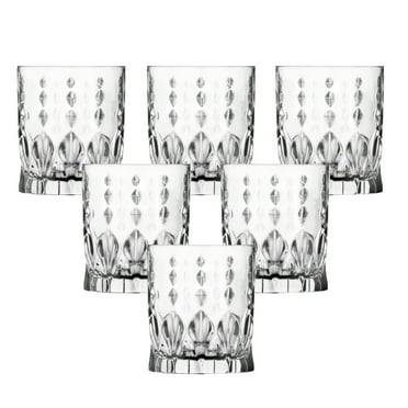 Viski Raye Crystal Clear Angled Stemmed Vintage Coupe Glasses Set Of 2 Walmart Com