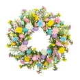 thumbnail image 2 of Huevos de Pascua artificiales Corona de resorte Decorativo Regalo de cumpleaños decorativo Ornamento Puerta delantera Garland para interiores al aire Estilo B, 2 of 8