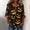 A09 Black, variant on JOANKDMI Women's Pastel Moon and Bat Theme Cute 3/4 Ruffle Sleeve Casual Shirt for October Carnival Party Stylish Halloween Dress Up Novelty Graphic Blouse