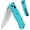 Blue, variant on FLISSA 4.5" Folding Pocket Knife, Lightweight EDC Pocket Knife with Axis Lock, 3.2" AUS-8 Steel Blade, Sharp Camping Hiking Knife with Pocket Clip, Unique Tool Gift for Men, Dad (Pink)