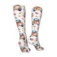 thumbnail image 3 of Kdxio Vintage Autumn Truck Funny Silky Novelty Funky Long Knee High Socks Soft 3D Print Cosplay Crazy Stockings for Men Women, 3 of 8