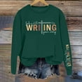 thumbnail image 2 of Women's Pullover Hoodie Letter Print Round Neck Top Soft Comfortable Casual Long Sleeve Sweatshirt For Fall Winter Fashion, 2 of 2