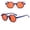 F, variant on Lumistal Sunglasses for Women UV Protection Retro Shades Lightweight Classic Daily Sun Glasses Vintage Retro Frame Lightweight Durable Plastic Frame Fashion Sunnies for Women F One Size