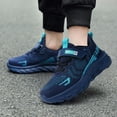 thumbnail image 2 of Toddler Shoes,Children Running Shoes Fashion Mesh Lace Up Color Matching Casual Comfortable Sneakers Athletic,Toddler Boy Shoes,Dark Blue,8-9 Years, 2 of 9