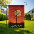 thumbnail image 4 of Hello Fall Garden Flag, Autumn Tree Yard Decor, Seasonal Outdoor Banner, Full Moon Fall Garden Sign, Harvest Porch Decoration, Halloween Gift, 4 of 7