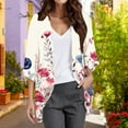 thumbnail image 2 of Women's Casual F Fashion Print Lightweight And Comfortable Beach Vacation Chiffon Cardigan Sun Cardigan Sun Protection Shirts for Women Cooling Shirts for Women, 2 of 7