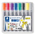 thumbnail image 1 of Rotulador para rotafolios STAEDTLER Lumocolor, caja de 8 unidades, 1 of 7